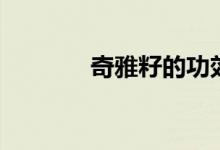 奇雅籽的功效与作用（奇雅）