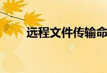 远程文件传输命令（远程文件传输）