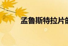 孟鲁斯特拉片的作用（孟鲁斯特）